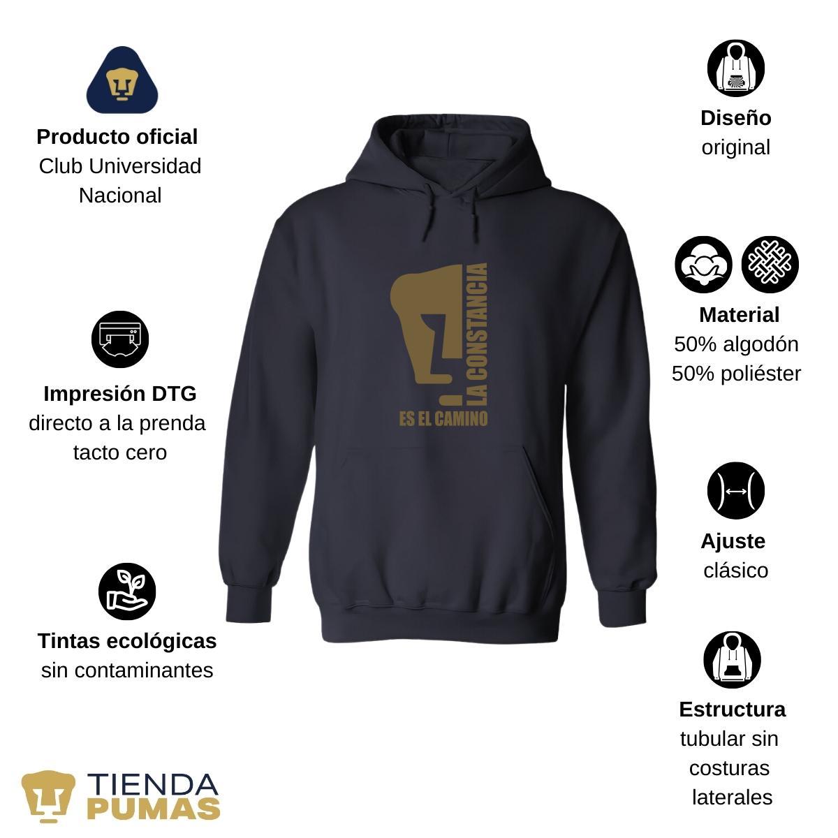 Sudadera Mujer Hoodie  Pumas UNAM La constancia