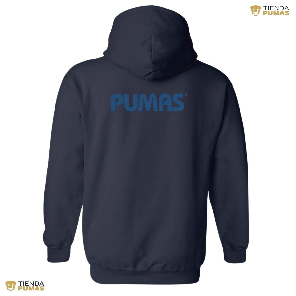 Sudadera Mujer Hoodie Pumas UNAM Logo Azul Vinil