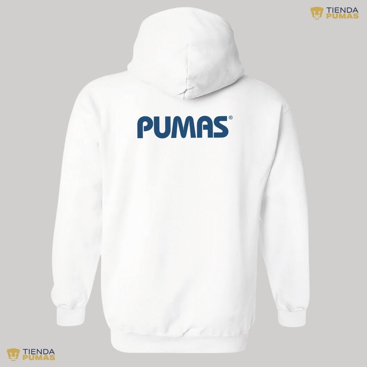 Sudadera Mujer Hoodie Pumas UNAM Logo Azul Vinil