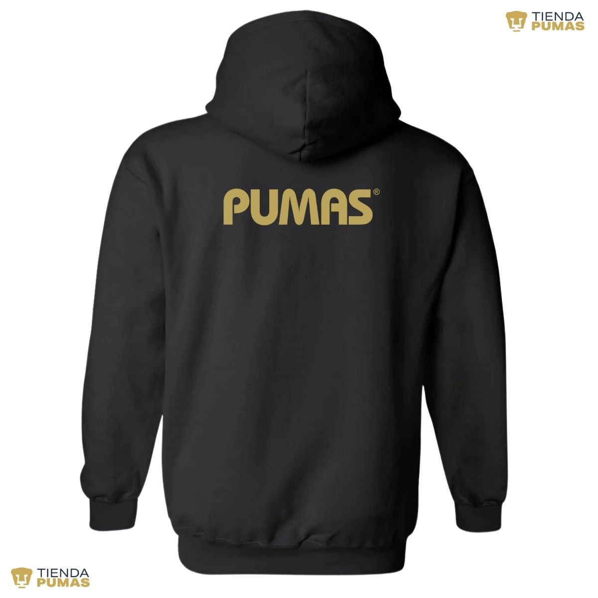 Sudadera Mujer Hoodie Pumas UNAM Logo Dorado Vinil