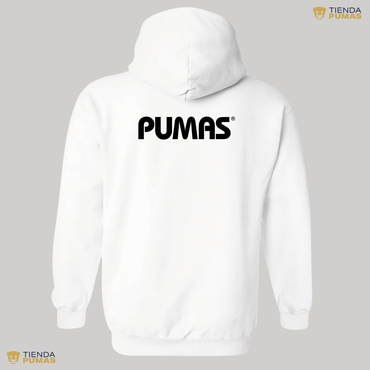 Sudadera Mujer Hoodie Pumas UNAM Logo Monocromatico Vinil