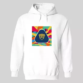 Sudadera Mujer Hoodie  Pumas UNAM Logo Multicolor