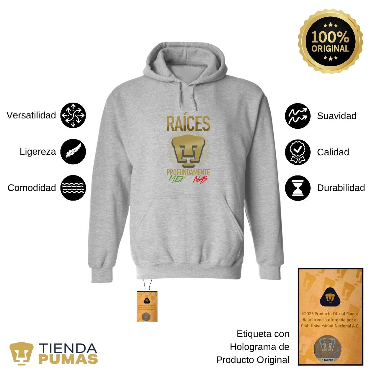 Sudadera Mujer Hoodie  Pumas UNAM Raíces