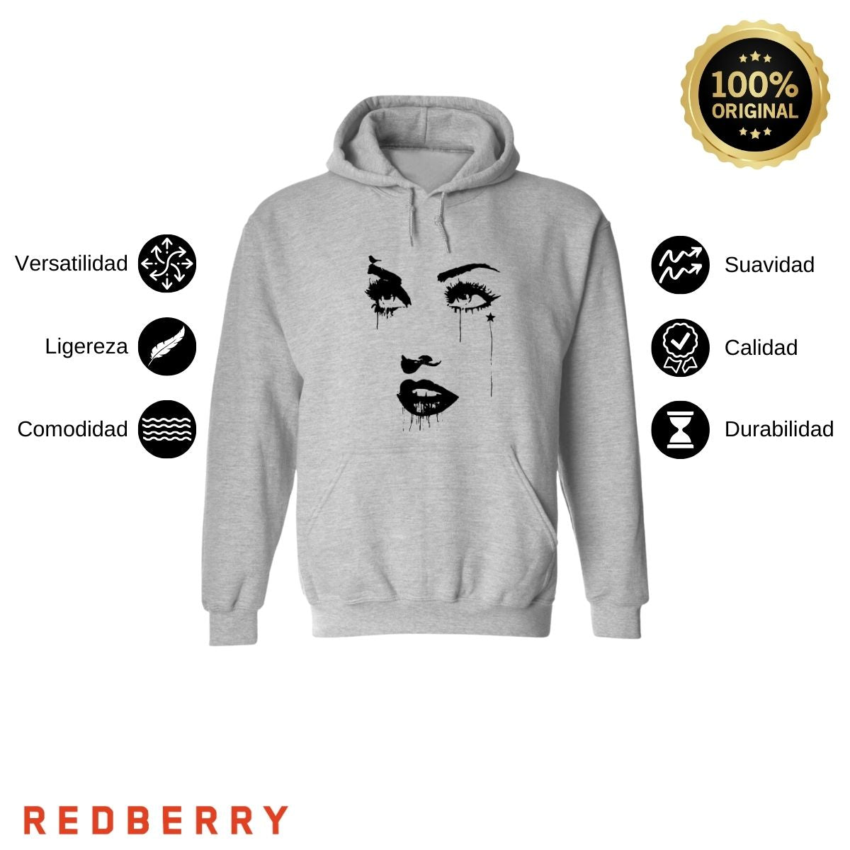 Sudadera para Hombre Hoodie Cara madonna