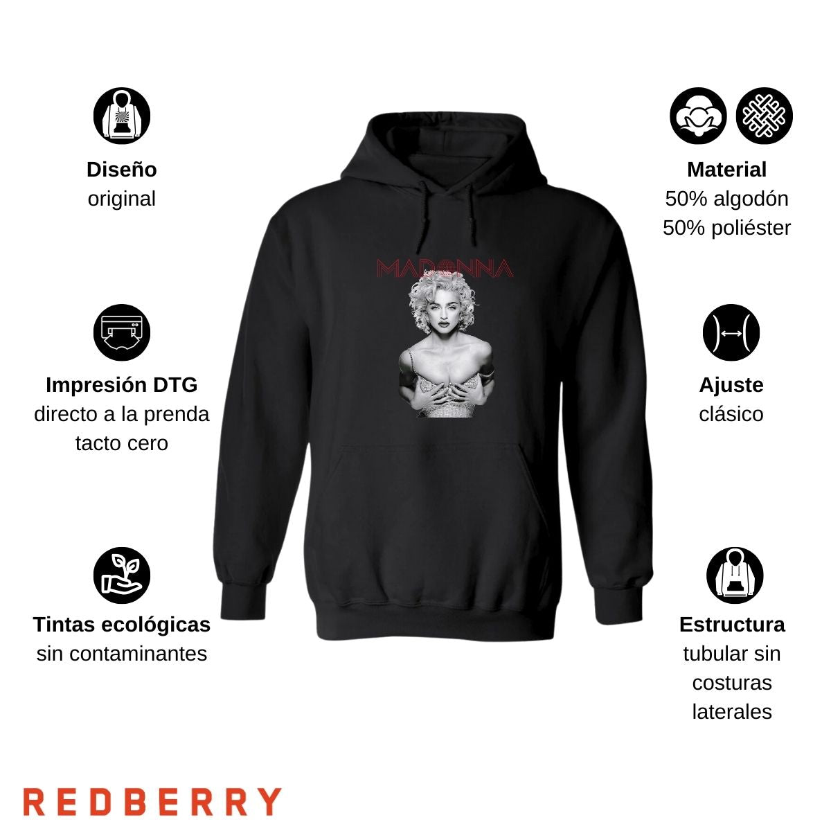 Sudadera para Hombre Hoodie Madonna