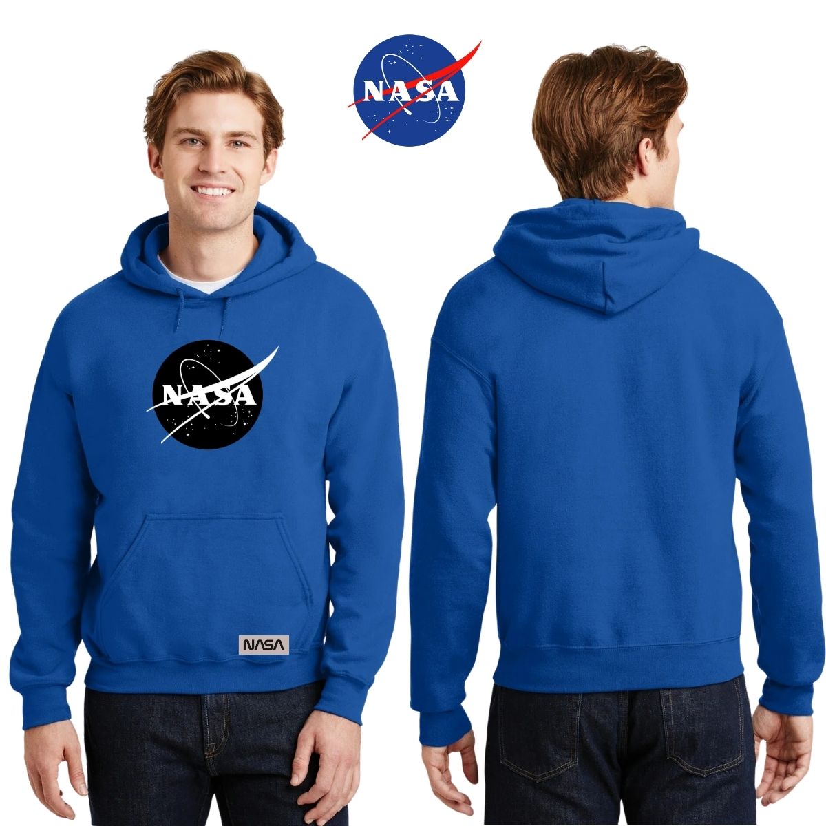 Sudadera para Hombre Hoodie Nasa Monocromático