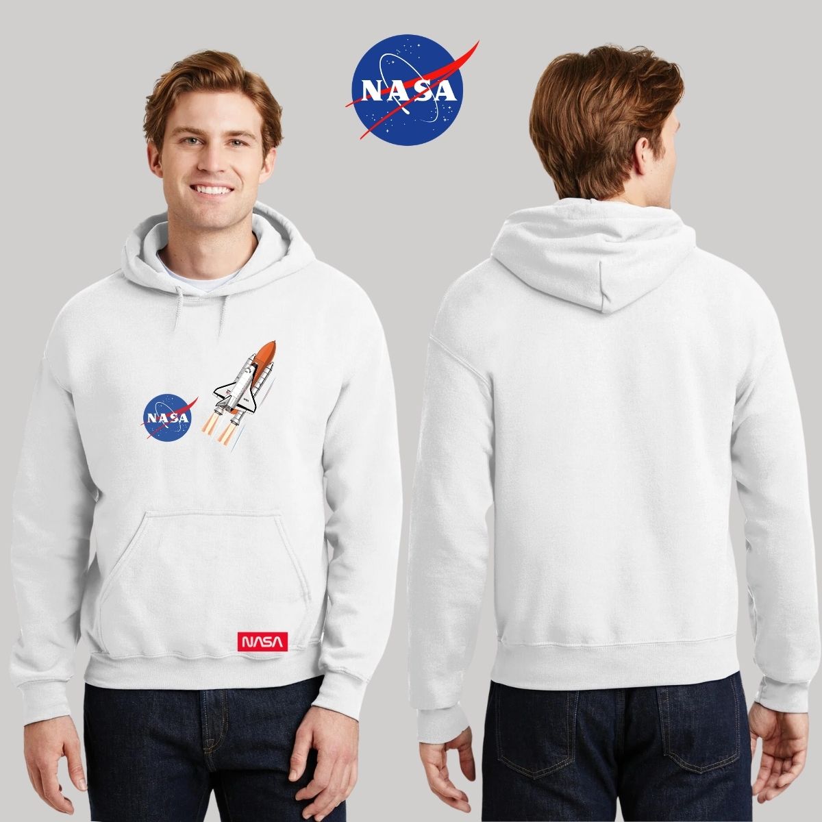 Sudadera para Hombre Hoodie Nasa Transbordador