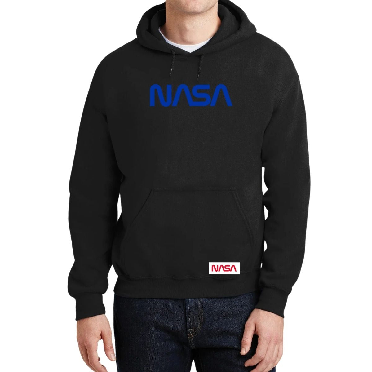 Sudadera para Hombre Hoodie Nasa Worm Blue