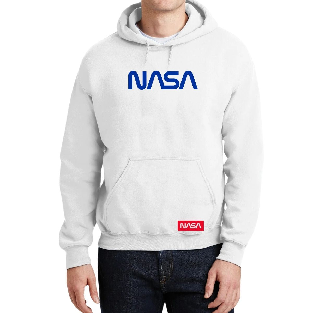 Sudadera para Hombre Hoodie Nasa Worm Blue