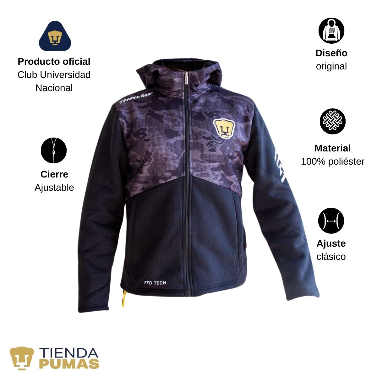 Sudadera para Hombre Hoodie Pumas UNAM DGSS327M