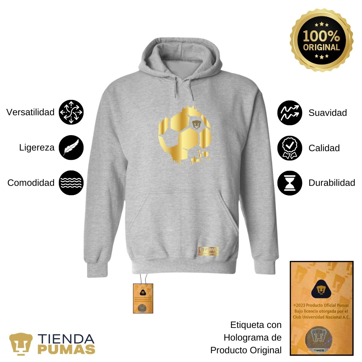 Sudadera para Hombre Hoodie Pumas UNAM Edición Limitada 2