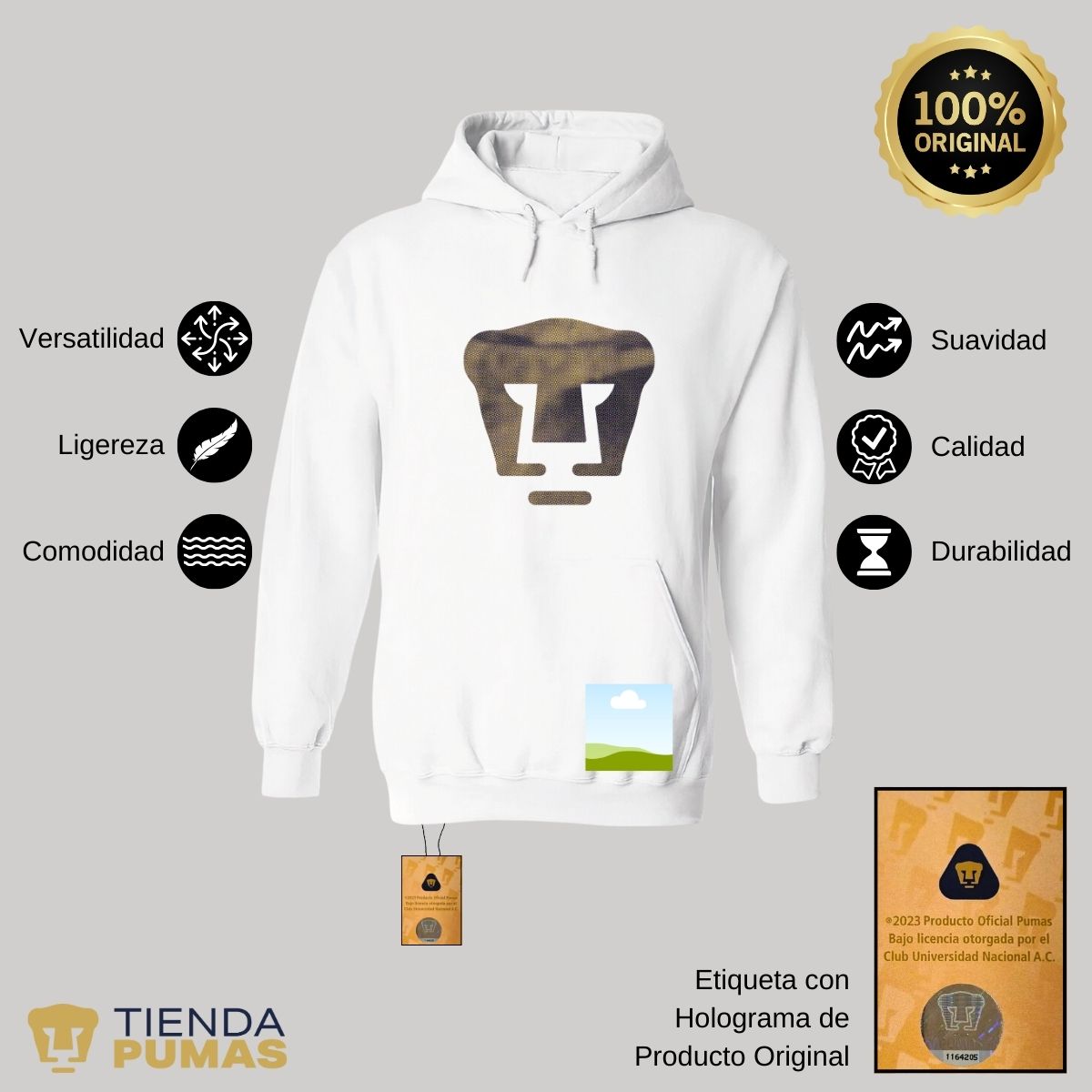 Sudadera para Mujer Hoodie Pumas UNAM Logo