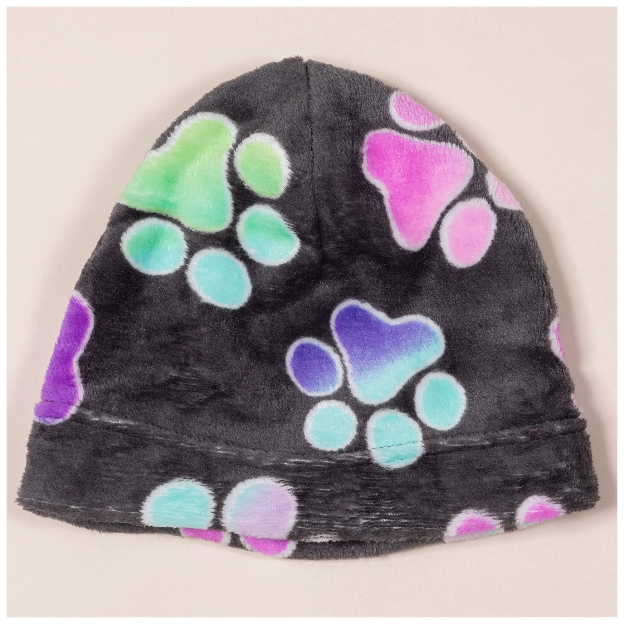 Super Cozy™ Paw Print Fleece Accessories Set