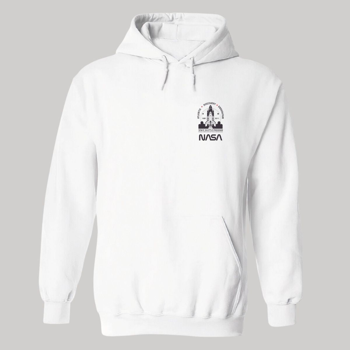 Sweater Suéter Hombre Hoodie Nasa Cohete Espacial Escudo