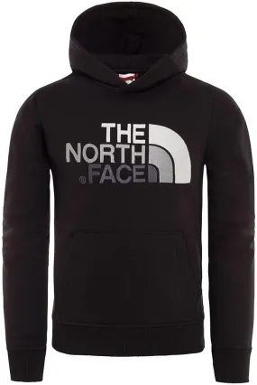 The North Face Kids Drew Peak Pull Over Hoody Black Mid Grey