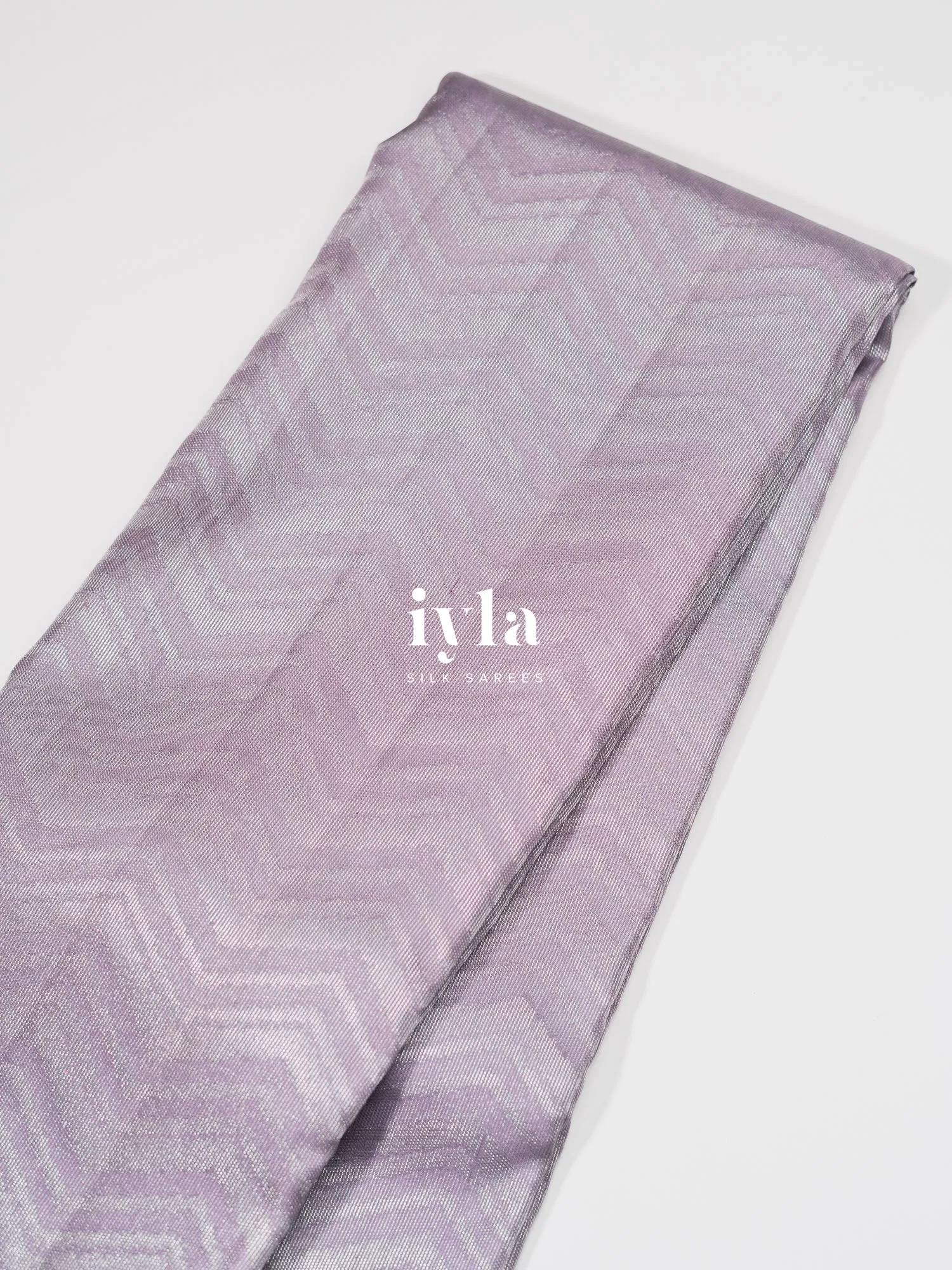 The Pastel Lavender Chevron Kanjeevaram