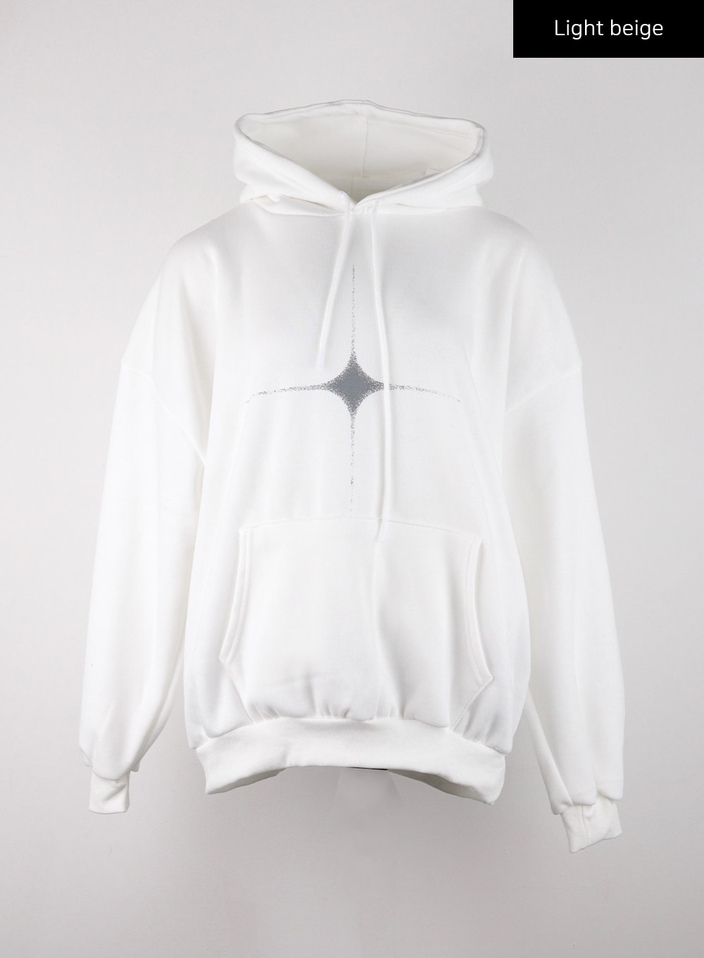 Thin Star Oversized Solid Hoodie CD322