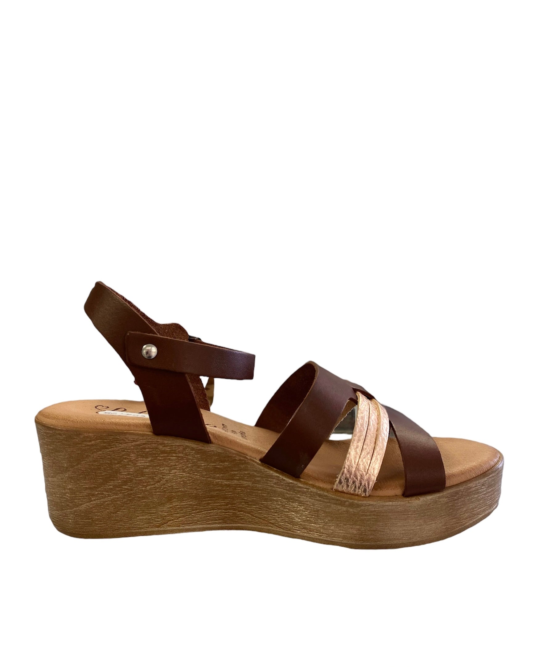 Valeria's Brown Wedge Sandal