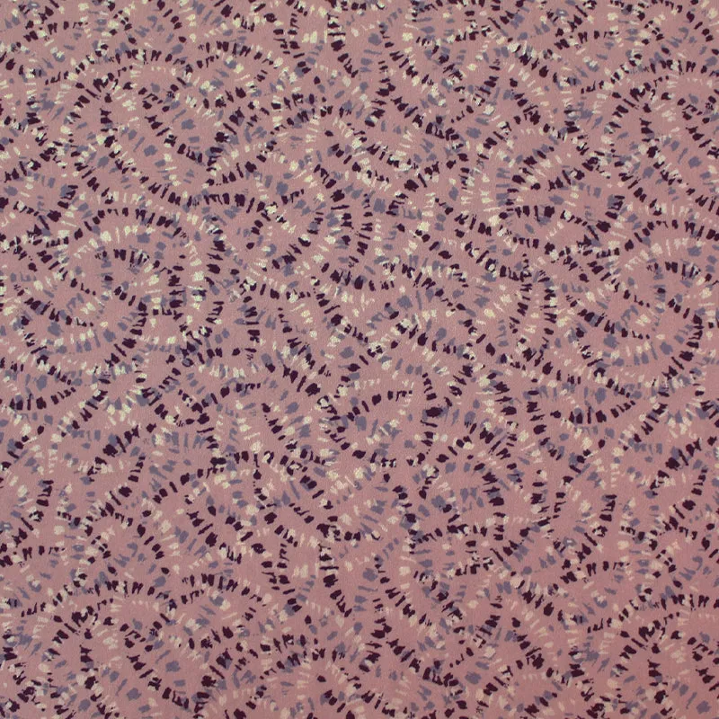 Wide Width Cotton Poplin - Plane Trails  - Plaster Pink