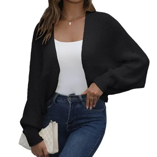 Women's Cardigan Sweater Long Sleeve Sweaters & Cardigans Streetwear Solid Color