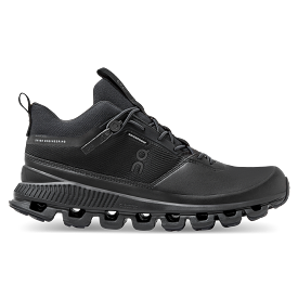 Women's On Cloud Hi Waterproof, All Black, 7.5 B Medium