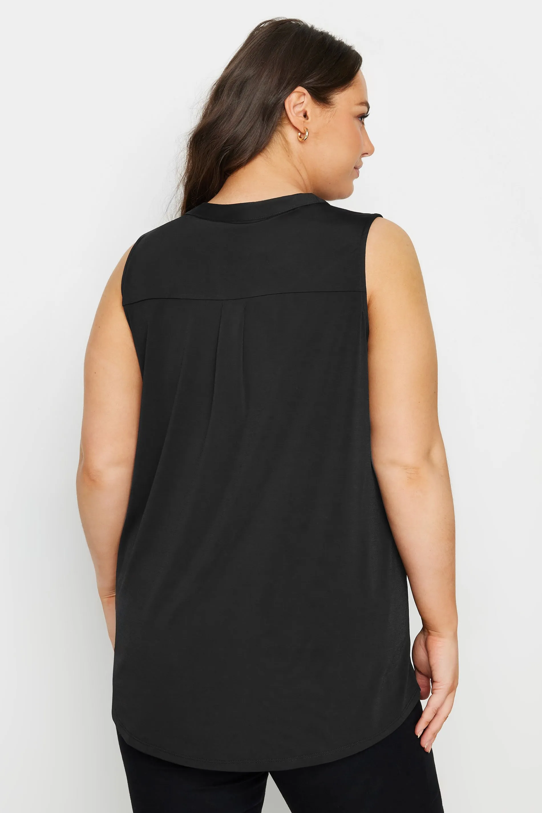 YOURS Curve Black Sleeveless Blouse