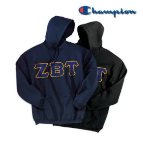 Zeta Beta Tau Champion Powerblend Hoodie, 2-Pack Bundle Deal - Champion S700 - TWILL